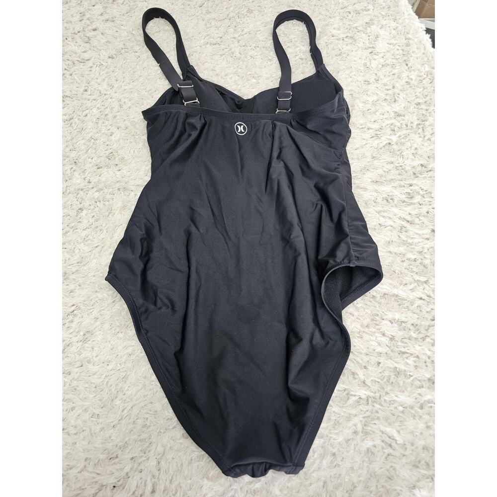 HURLEY One Piece Swimsuit Women Large Classic Scoop Surf Supportive Swimwear
